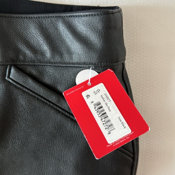 NWT SPANX Faux Leather Small Pocket Flared Trousers Pants stretch-leather flared - Picture 7 of 8